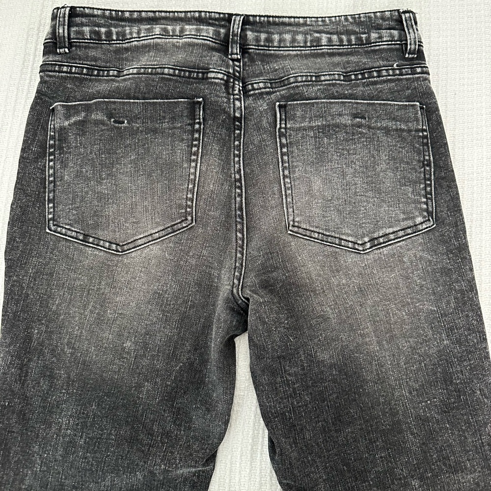 OAT New York Black Straight Leg Jeans with Contrasting Stitching - Picture 5 of 10